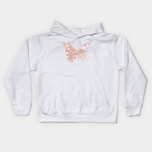 butterfly fly away Kids Hoodie